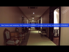 OEM होटल के बेडरूम फर्नीचर, ठोस लकड़ी का फ्रेम