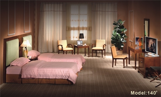 रंग होटल के बेडरूम फर्नीचर को अनुकूलित करें जुड़वां आकार बिस्तर 1200 * 2000 * 250 मिमी