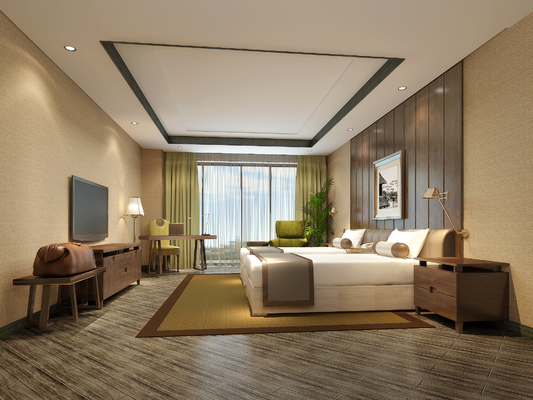 Gelaimei देश शैली आधुनिक होटल बेडरूम फर्नीचर ISO18001