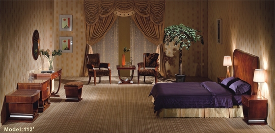 Gelaimei ऑल वुड बेडरूम 2m बेड के साथ प्राचीन डिजाइन सेट करता है
