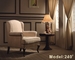 850*850*900mm व्हाइट होटल रूम सोफा सिंगल सीटर फैब्रिक सोफा ISO14001 के साथ